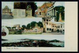 MACAU - Views Of Macau (Ed. By M. Sternberg,Stationer & Bookseller Nº 15.) Carte Postale - China