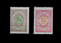 PORTUGAL PORTE FRANCO - 1908 ASSISTÊNCIA NACIONAL AOS TUBERCULOSOS - Emblema Da A.N.T. SET MH (PLB#01-72) - Unused Stamps