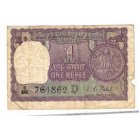 Billet, Inde, 1 Rupee, 1971, 1971, KM:77i, B - Inde