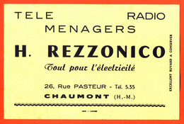 BUVARD ETS H REZZONICO ELECTRICITE TELE RADIO A CHAUMONT - Elektrizität & Gas