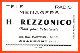 BUVARD ETS H REZZONICO ELECTRICITE TELE RADIO A CHAUMONT - Elektrizität & Gas