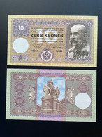 2021 Matej Gabris 10 Kronen Österreich Kaiser Franz Josef Pressburg UNC SPECIMEN ESSAY Tirage Limité - Fiktive & Specimen