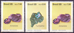 BRASIL  - BRAZIL - MINERALES - GEOLOGY  - **MNH - 1989 - Minéraux