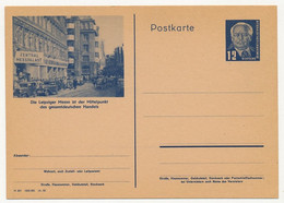 ALLEMAGNE - Entier (CP) 12pf Präsident Wilhelm Pieck, Die Leipziger Messe ...., Neuve - Postkarten - Ungebraucht