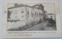 ANTIQUE POSTCARD PORTUGAL IDANHA A NOVA - PRAÇA SERPA PINTO EM DIA DE TOURADA Á VARA LARGA USED 1900'S - Castelo Branco