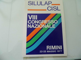 Cartolina "SILULAP CISL VIII CONGRESSO NAZIONALE RIMINI 22 - 25 MAGGIO 1977" - Manifestazioni