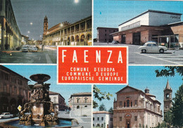 CARTOLINA  FAENZA,EMILIA ROMAGNA,COMUNE D'EUROPA,STORIA,CULTURA,MEMORIA,RELIGIONE,IMPERO,BELLA ITALIA,VIAGGIATA 1969 - Faenza