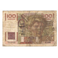 France, 100 Francs, Jeune Paysan, 1952, X.496, TB, Fayette:28Bis/1, KM:128e - 100 F 1945-1954 ''Jeune Paysan''