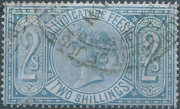 Great Britain-ENGLAND,Queen Victoria,1880-1900 Revenue Stamp Tax Fiscal,JUDICATURE FEES,2 Shillings,Used - Fiscaux