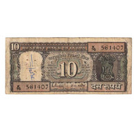 Billet, Inde, 10 Rupees, KM:60l, TB - Inde