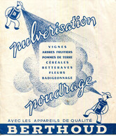 69.BELLEVILLE SUR SAONE.DOCUMENTATION POUR PULVERISATION & POUDRAGE.BERTHOUD. - Advertising