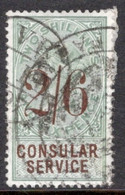 GB 1886 Queen Victoria 2/6d Consular Service Stamp In Fine Used.. - Werbemarken, Vignetten
