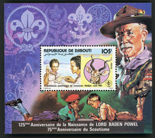 DJIBOUTI Bloc Spécial COTE 10 € N° 540 MNH ** BADEN POWEL Scoutisme / Scouting / Scout. TB/VG - Nuevos