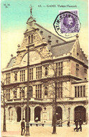 Gand - Théâtre Flamand - Oblitération Télégraphe Anvers - Gent
