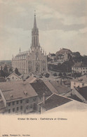 (238)  CPA Colorisée  Chatel St Denis  Cathédrale Et Château - Châtel-Saint-Denis