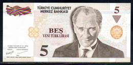 659-Turquie 5 New Lira 2005 G75 - Turquie