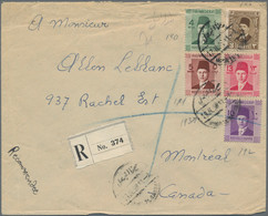 Egypt: 1937/1940, POSTAL HISTORY: Collection Of More Than 230 Covers, Postcards, - Briefe U. Dokumente