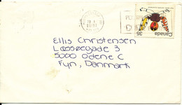 Canada Cover Sent To Denmark 20-1-1981 Single Franked - Storia Postale