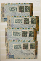 Brazil: 1944, Assortment Of 40 Censored Airmail Covers, All Bearing Airmail Stam - Covers & Documents