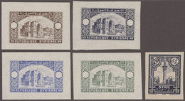 Syria: 1930/1943, Proofs, Assortment Of 40 Imperforate Proofs, Thereof 17 Colour - Syria