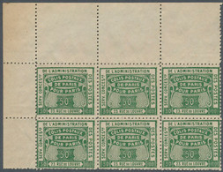 France - Parcel Stamps: 1919, Three Different Stamps 'COLIS POSTAUX DE PARIS POU - Otros & Sin Clasificación
