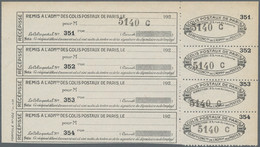 France - Parcel Stamps: PARCEL POST PARIS: 1930, Two-part Coupon 'COLIS POSTAUX - Otros & Sin Clasificación