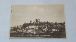 ANTIQUE POSTCARD PORTUGAL BRAGANÇA - VISTA DO CASTELO E MURALHAS UNUSED 1900'S - Bragança
