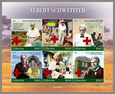 LIBERIA 2022 MNH Albert Schweitzer Red Cross Rotes Kreuz Croix Rouge M/S - OFFICIAL ISSUE - DHQ2304 - Albert Schweitzer