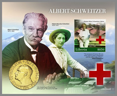 LIBERIA 2022 MNH Albert Schweitzer Red Cross Rotes Kreuz Croix Rouge S/S - OFFICIAL ISSUE - DHQ2304 - Albert Schweitzer