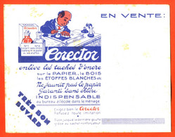 BUVARD ANCIEN " CORECTOR EFFACEUR D'ENCRE " - Cartoleria