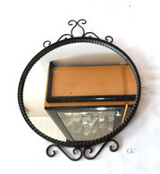 E2 Ancien Miroir De Style - Fer Forgé - Entrée - Idéal Déco - Espejos