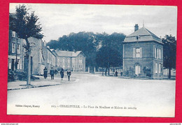 08-Charleville-La Place Du Moulinet Et Maison De Retraite Pour Dames,- Cpa  écrite - Charleville