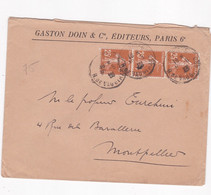 Enveloppe 1933, Gaston Doin &Cie, Editeurs , Paris Pour Montpellier - 1921-1960: Periodo Moderno