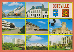 D50 - OCTEVILLE - LA RUE ROGER SALENGRO-LA MAIRIE-LA MAISON DE RETRAITE-L'ÉGLISE-LES ÉCOLES-LA Z.U.P.-LA PISCINE..... - Octeville