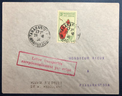 Madagascar, Griffe Voyage D'Etude De M. ASSOLANT Sur Enveloppe 28.10.1938 - (B4413) - Storia Postale