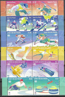 UN, 2022, MNH, WINTER OLYMPICS, BEIJING, SPORT FOR PEACE, SKIING, SKATING, ICE HOCKEY, 12v - Hiver 2022 : Pékin