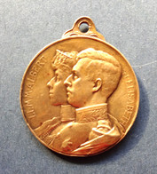 BELGIQUE...MEDAILLE...1910......ALBERT ET ELISABETH - Royal / Of Nobility