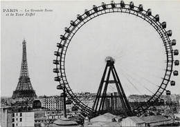 CPM - Editions F Nugeron - PARIS - PASSE QUI S'EN VA - 39 - La Grande Roue Et La Tour Eiffel - Ferias