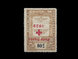 PORTUGAL PORTE FRANCO - 1929 ERROR UP SIDE DOWN SURCHARGED MNH (PLB#01-103) - Ungebraucht