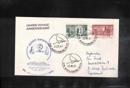 Norway 1991  Ship Maiden Voyage Of The Ship Society Adventurer Interesting Letter - Lettres & Documents