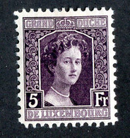 109 Lux 1917 YT109 M* Cat 10.€ (Offers Welcome!) - 1914-24 Marie-Adelaide