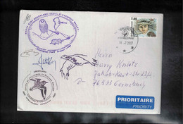 Greenland / Groenland 2007 International Expedition For The Research Of Arctic Ecology Interesting Signed Letter - Covers & Documents