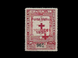 PORTUGAL PORTE FRANCO - 1930 ERROR DOUBLE + UPSIDE DOWN SURCHARGED MNH (PLB#01-111) - Ungebraucht