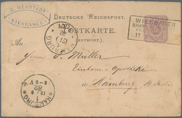Deutsches Reich - Stempel: 1867/1911 (ca.), Partie Von Ca. 46 Karten, Briefen Un - Marcofilie - EMA (Print Machine)
