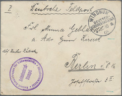 Deutsch-Südwestafrika: 1905/1907, 12 Feldpostkarten- Und Briefe, Dabei Karten An - Kolonie: Duits Zuidwest-Afrika