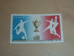 TIMBRE DE FRANCE NON DENTELEE N°1940a 60° Anniversaire De La Coupe De Foot - NEUF SANS CHARNIERE (C.V) - 1971-1980