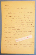 ● L.A.S Ignacio J ESCOBAR Congreso De Los Diputados Lettre En Français à Adrien Marx - Espagne Espana Carta De Autógrafo - Espagne
