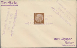 Sudetenland: 1938, Etwa 45 Drucksachen-Briefe Mit 3 Pf Hitler Mit Befreiungsstem - Sudetenland