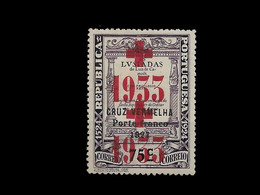 PORTUGAL PORTE FRANCO - 1933 ERROR DOUBLE SURCHARGED MH (PLB#01-125) - Unused Stamps