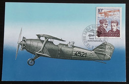 YUGOSLAVIA  1983 Franjo Kluz I Rudi Cajavec Hero Of Air Force, Maximum Card FDC 3/88 - Maximum Cards